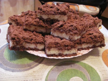 Рецепт - Творожные пирожные с шоколадом